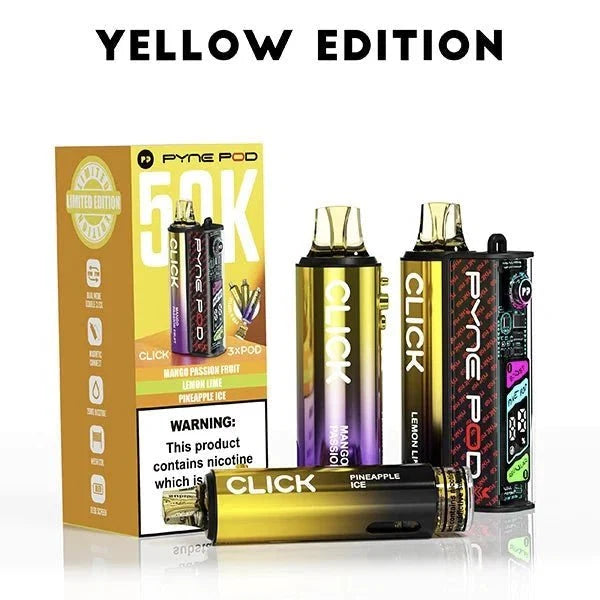 Pyne Pod Click 50k Prefilled Pod Vape Kit Box of 5 (Blue Edition)