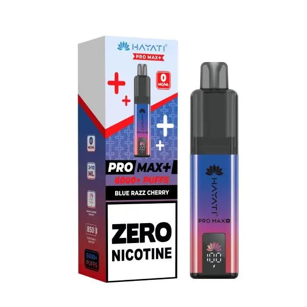 Hayati Pro Max Plus 6000 Puffs Prefilled Pod Vape Kit – Zero Nicotine (0mg) – Box of 5
