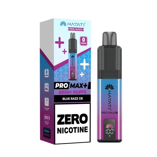 Hayati Pro Max Plus 6000 Puffs Prefilled Pod Vape Kit – Zero Nicotine (0mg) – Box of 5