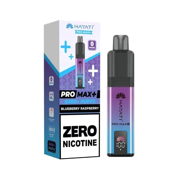 Hayati Pro Max Plus 6000 Puffs Prefilled Pod Vape Kit – Zero Nicotine (0mg) – Box of 5