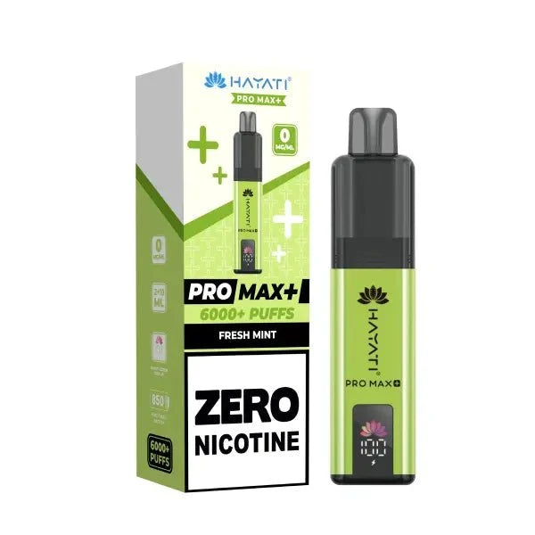 Hayati Pro Max Plus 6000 Puffs Prefilled Pod Vape Kit – Zero Nicotine (0mg) – Box of 5