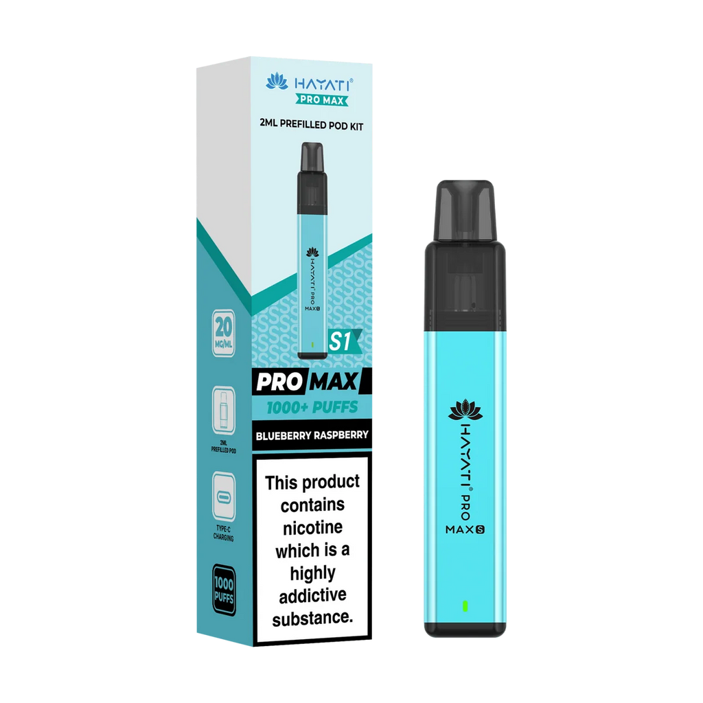 Hayati Pro Max S1 600 Puffs Vape Kit Box of 10