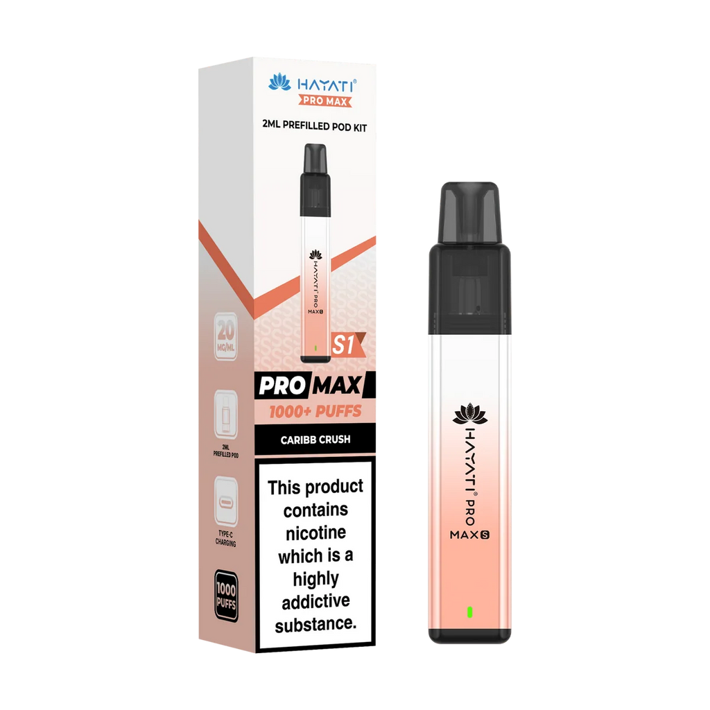Hayati Pro Max S1 600 Puffs Vape Kit Box of 10