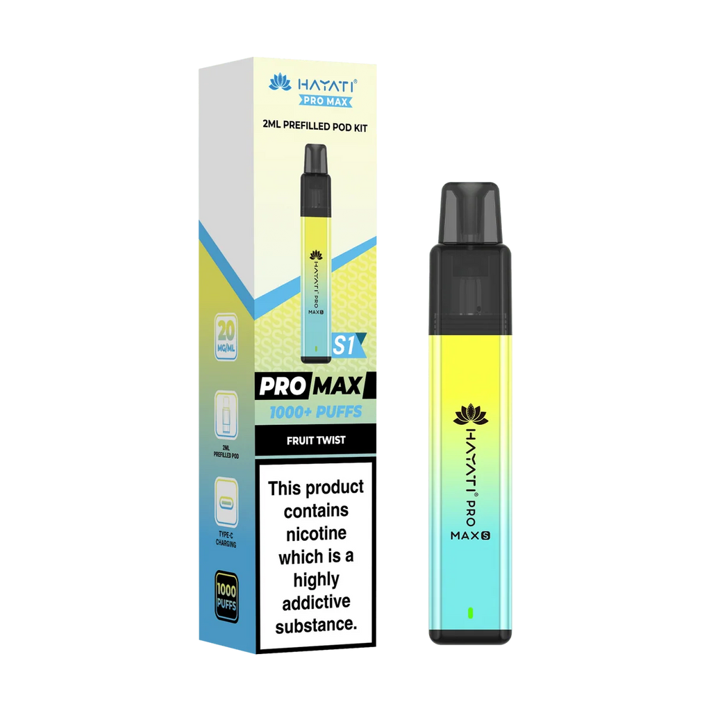 Hayati Pro Max S1 600 Puffs Vape Kit Box of 10