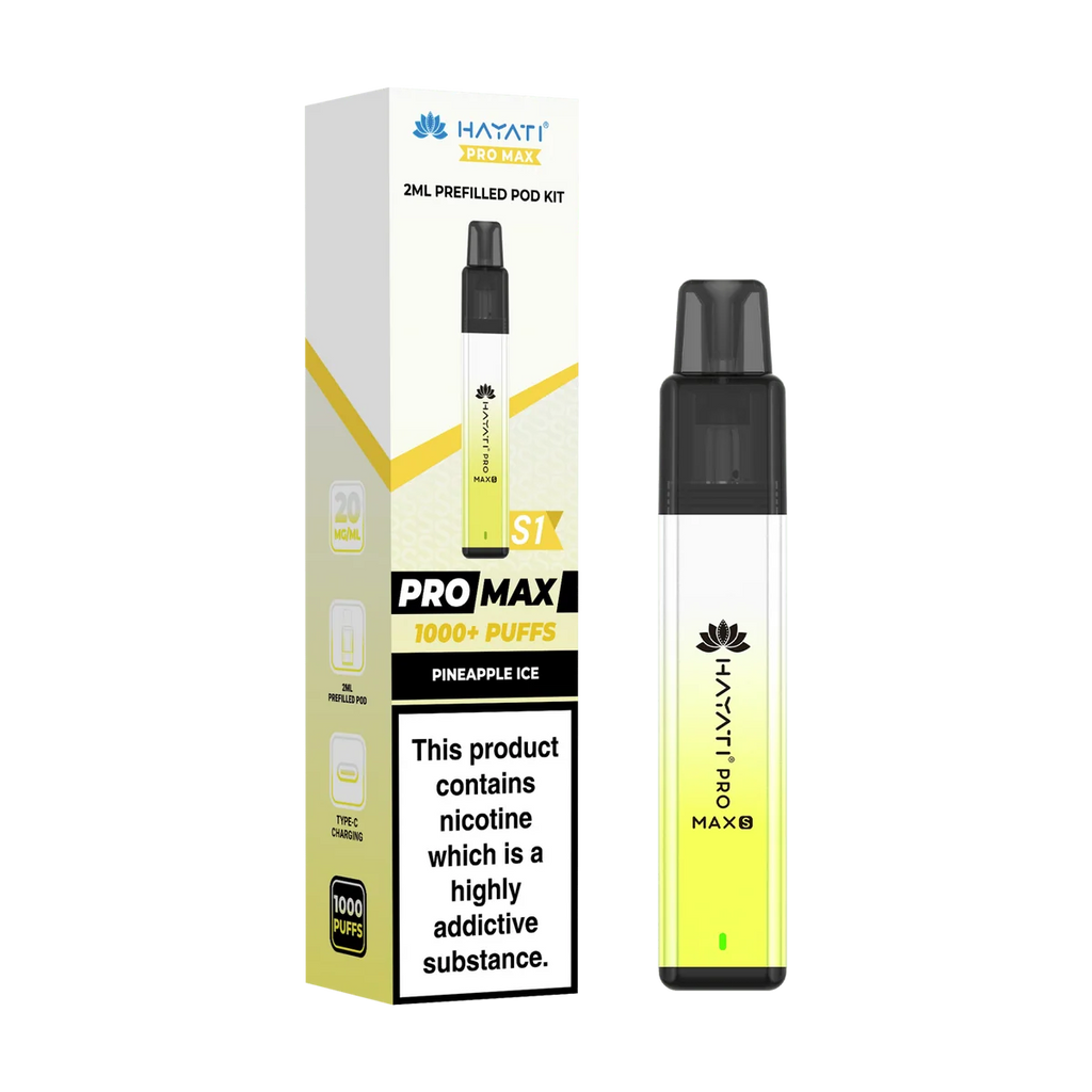 Hayati Pro Max S1 600 Puffs Vape Kit Box of 10