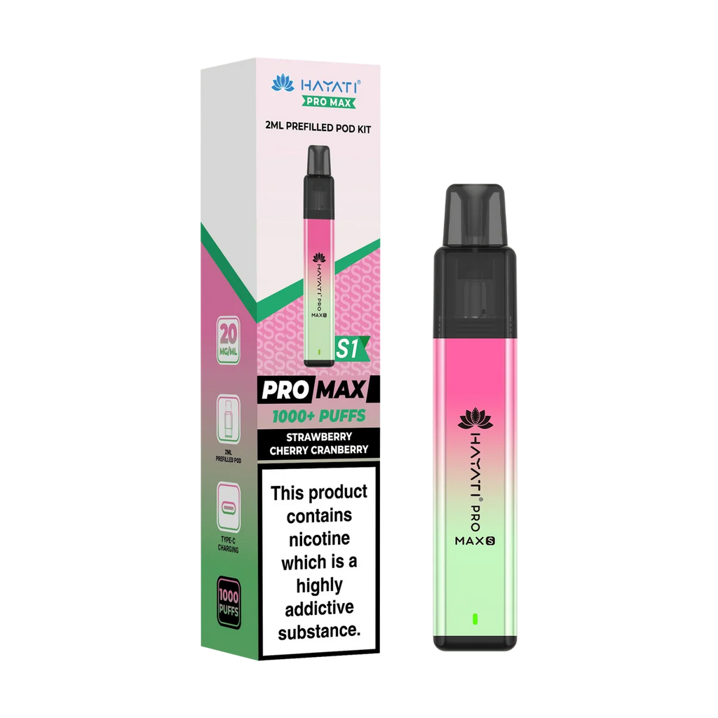 Hayati Pro Max S1 600 Puffs Vape Kit Box of 10