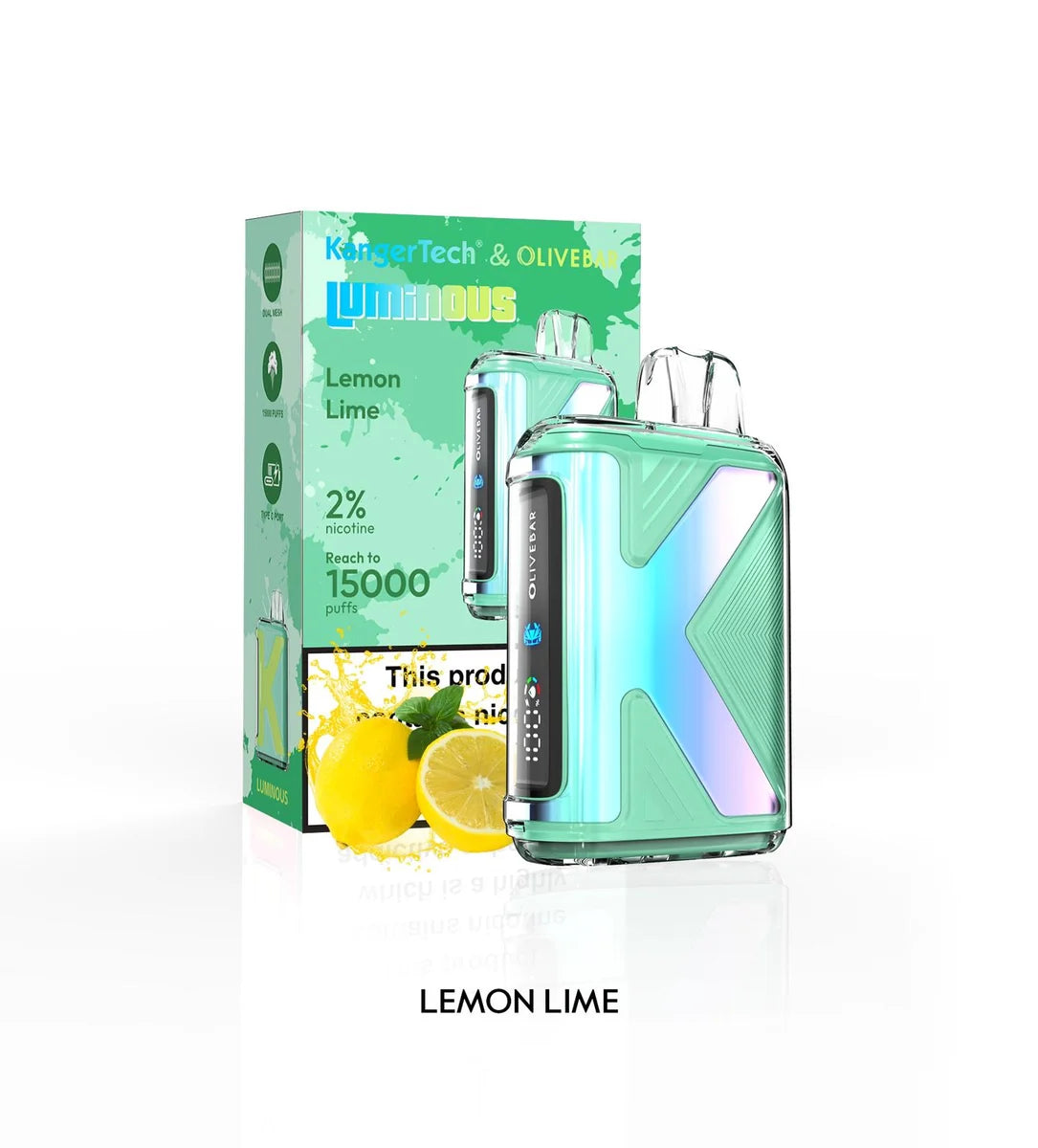 Olive Bar Luminous 15k Prefilled Vape kit Box of 10