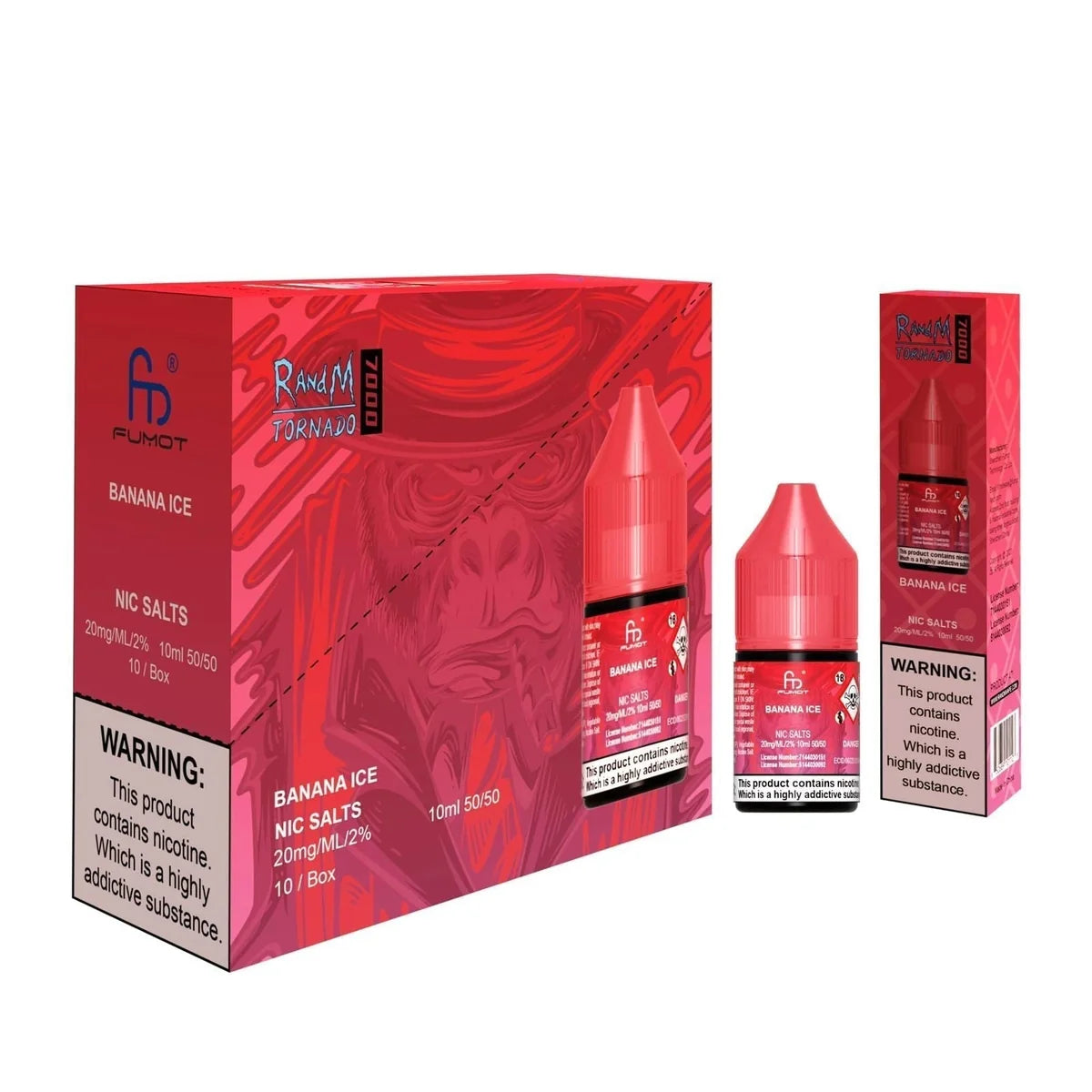 R and M 7000 10ml Nic Salt E-Liquid – Pack of 10