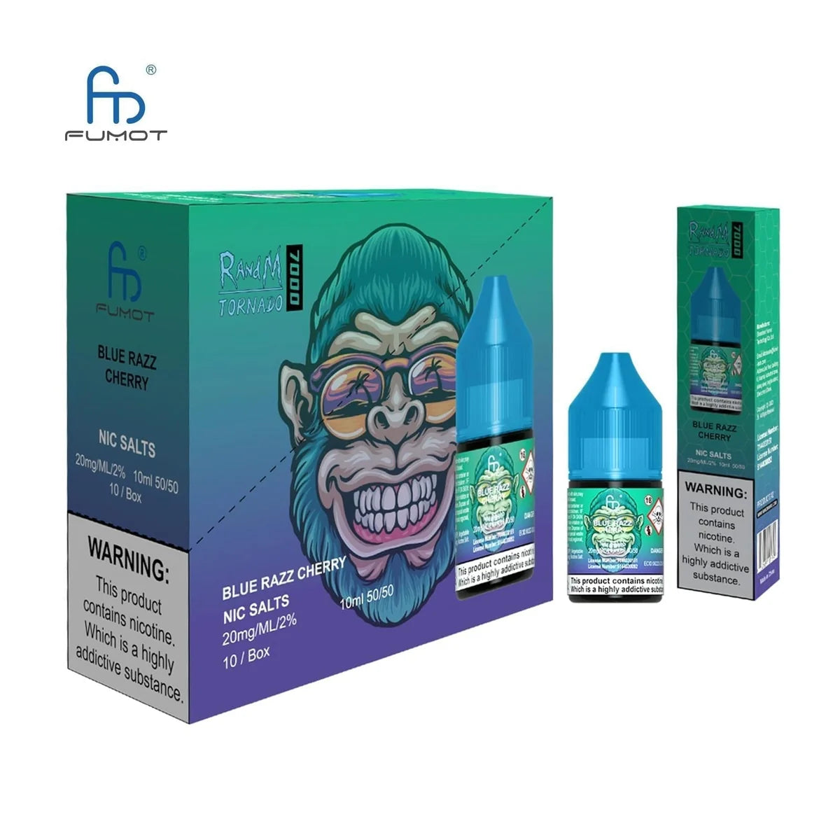 R and M 7000 10ml Nic Salt E-Liquid – Pack of 10