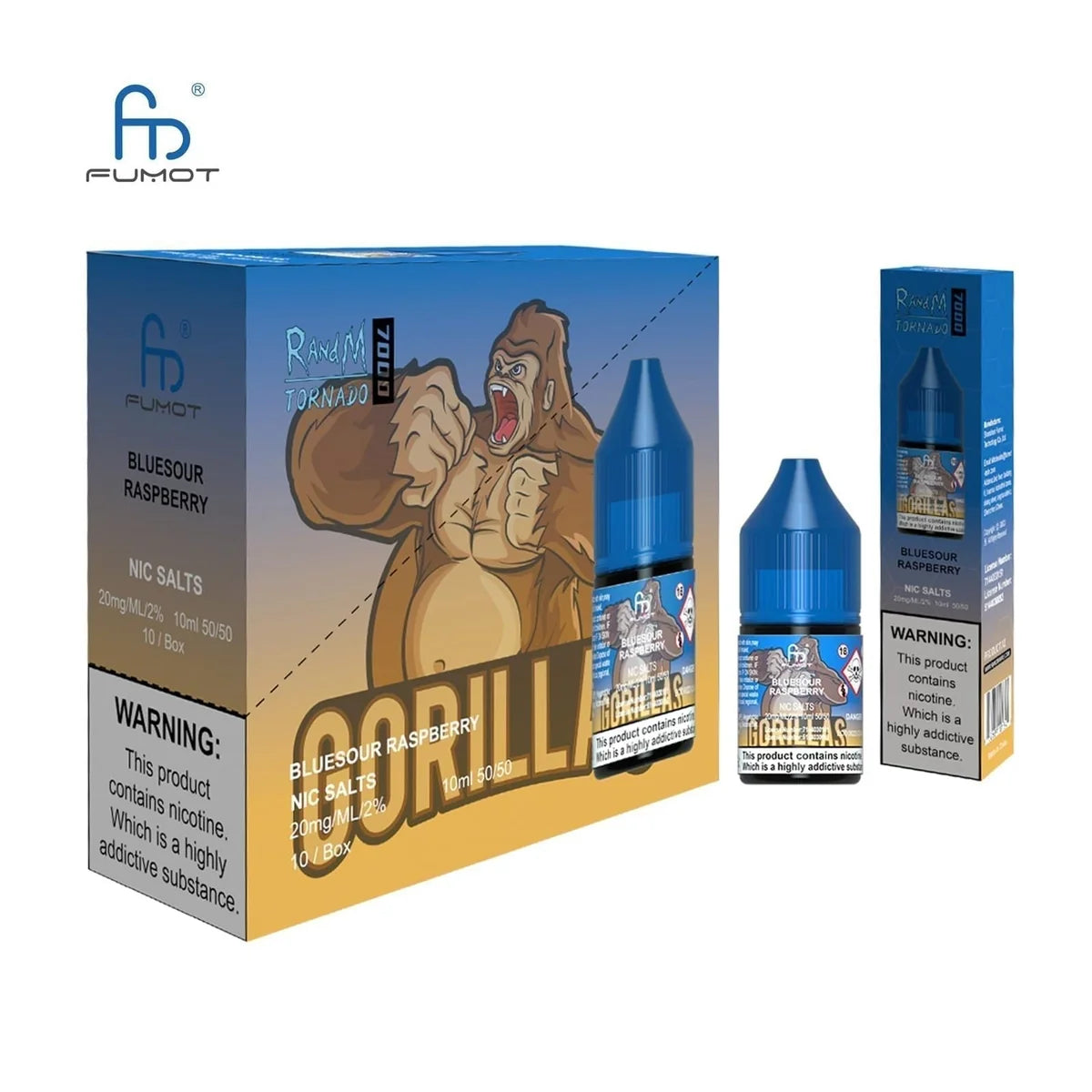 R and M 7000 10ml Nic Salt E-Liquid – Pack of 10