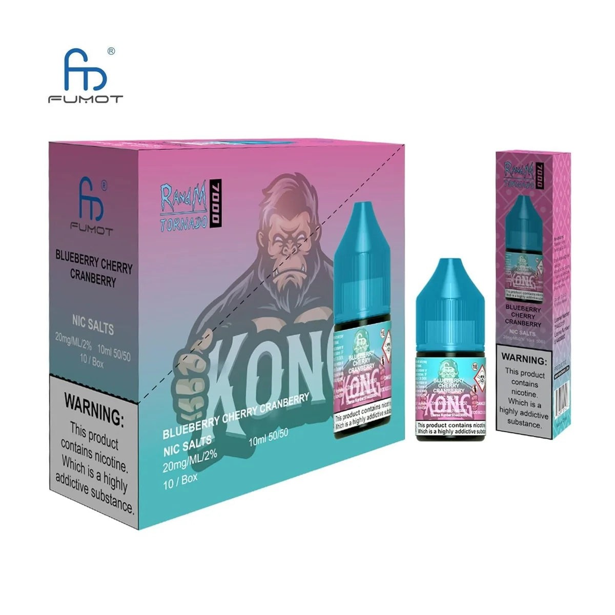 R and M 7000 10ml Nic Salt E-Liquid – Pack of 10