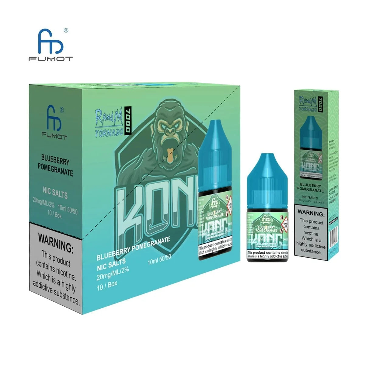 R and M 7000 10ml Nic Salt E-Liquid – Pack of 10