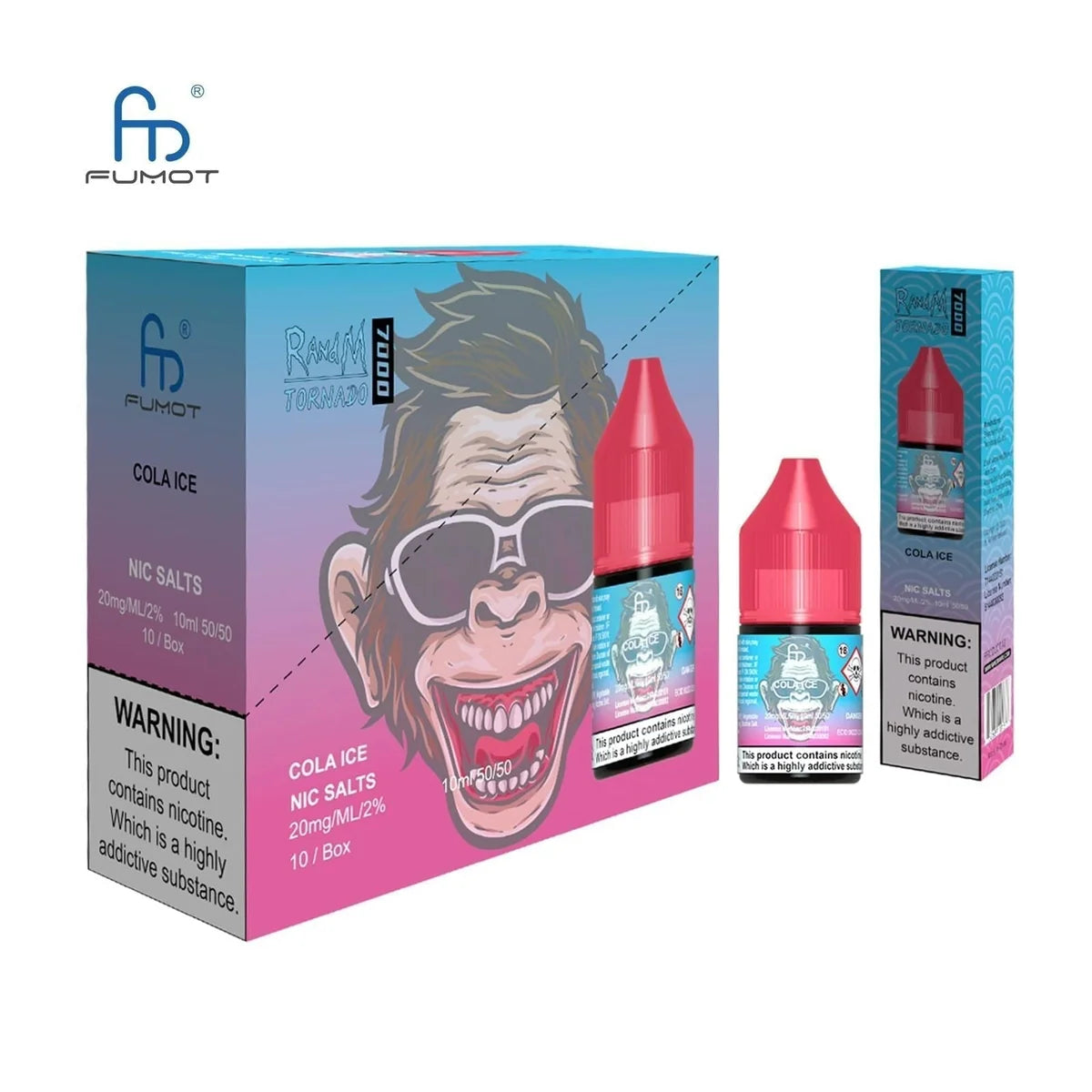 R and M 7000 10ml Nic Salt E-Liquid – Pack of 10