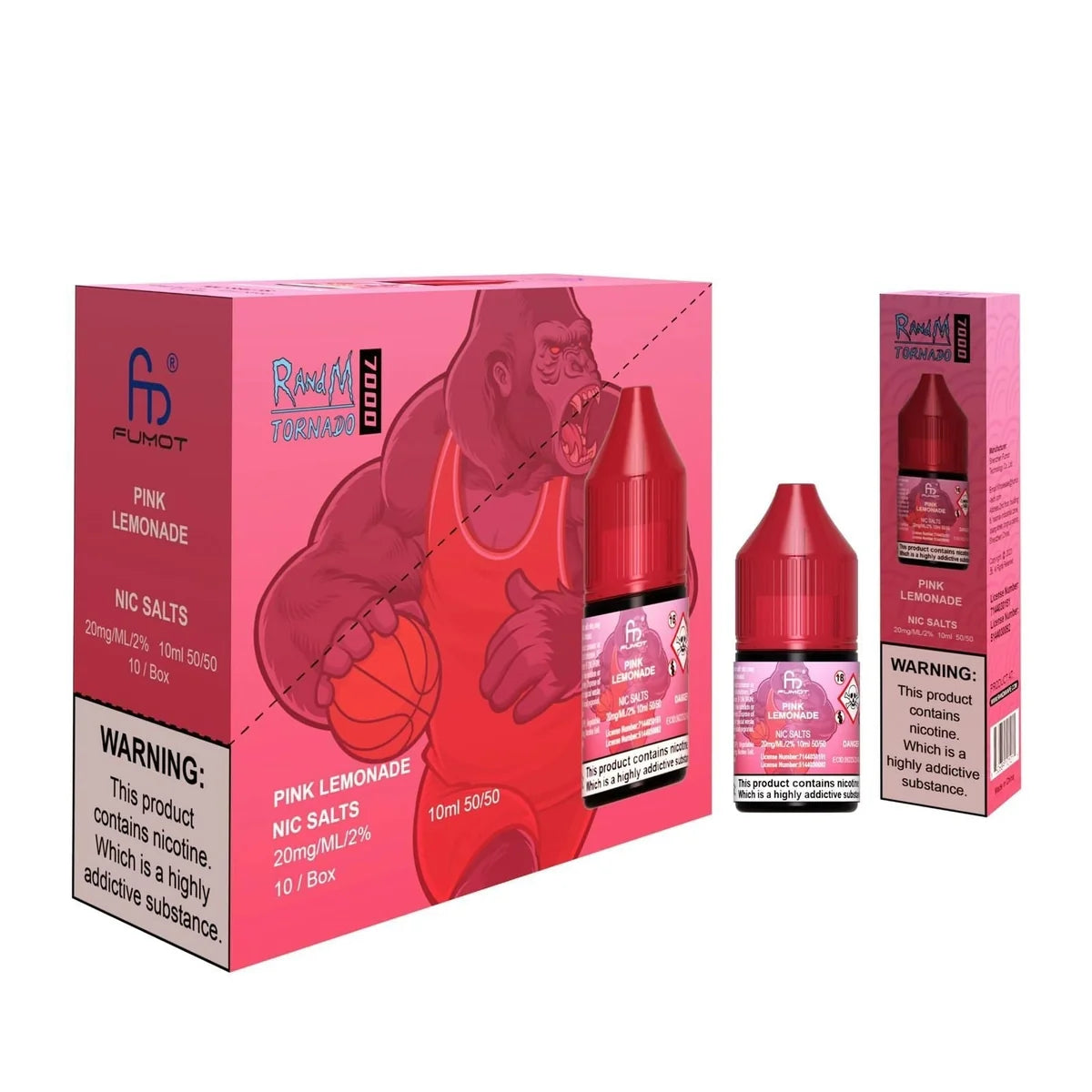 R and M 7000 10ml Nic Salt E-Liquid – Pack of 10