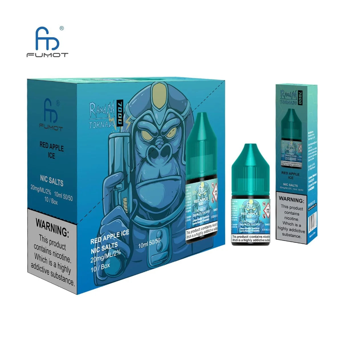 R and M 7000 10ml Nic Salt E-Liquid – Pack of 10