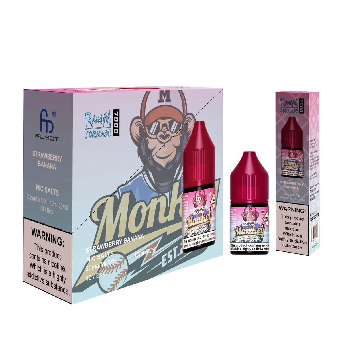R and M 7000 10ml Nic Salt E-Liquid – Pack of 10