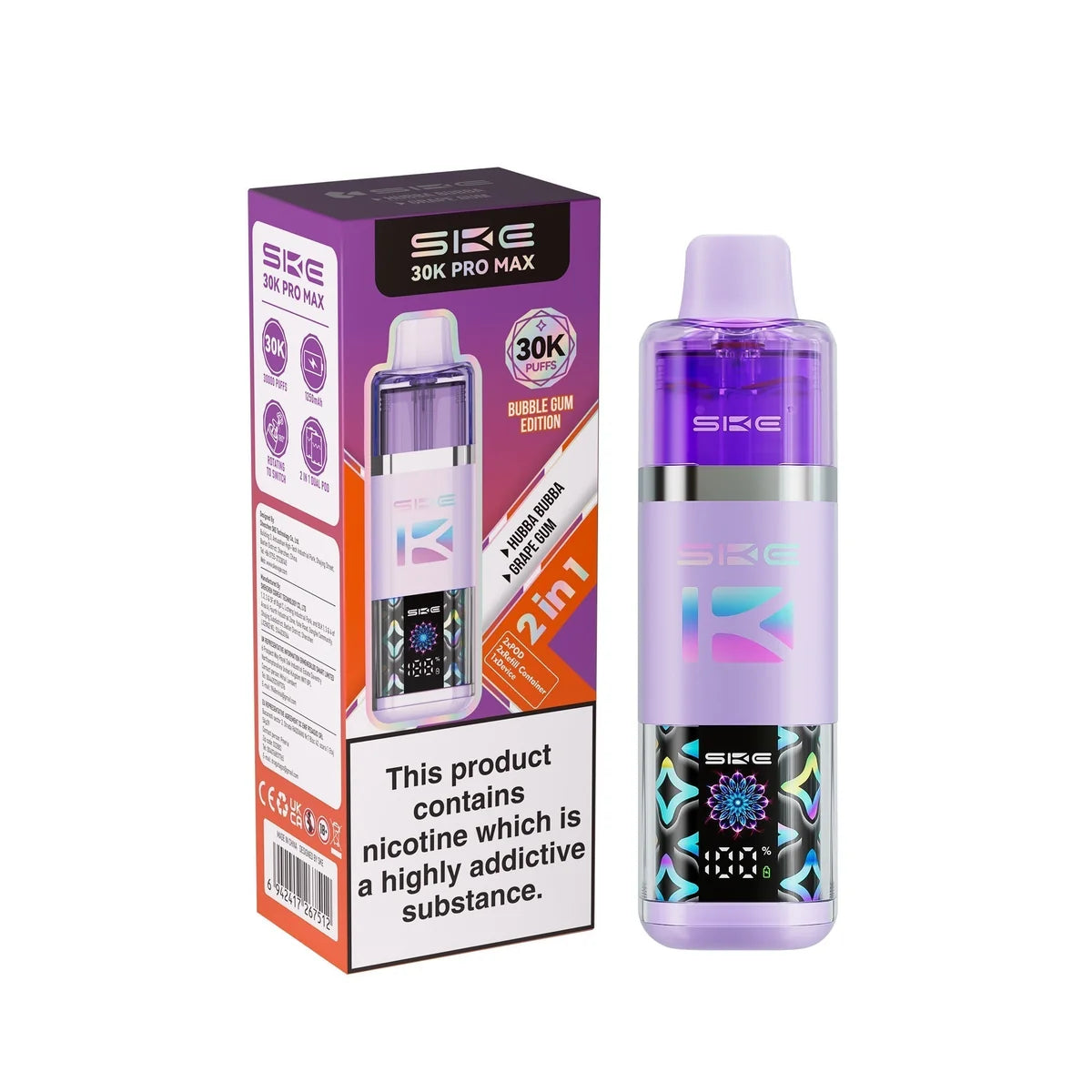 SKE 30k Pro Max Prefilled Vape Kit Box of 5