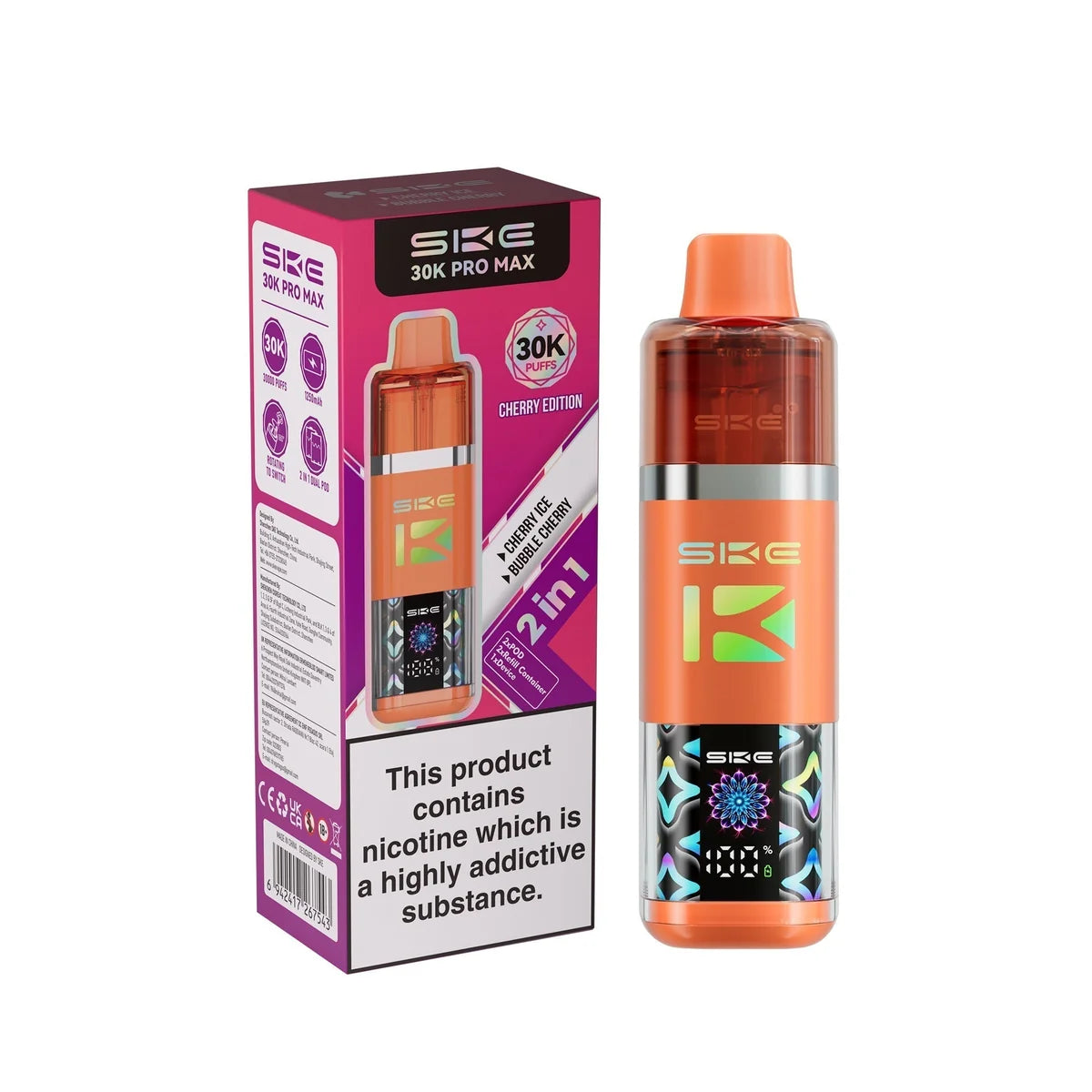 SKE 30k Pro Max Prefilled Vape Kit Box of 5