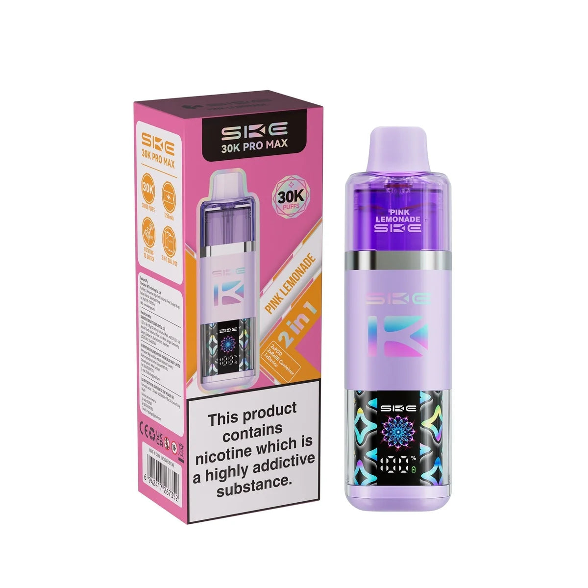 SKE 30k Pro Max Prefilled Vape Kit Box of 5