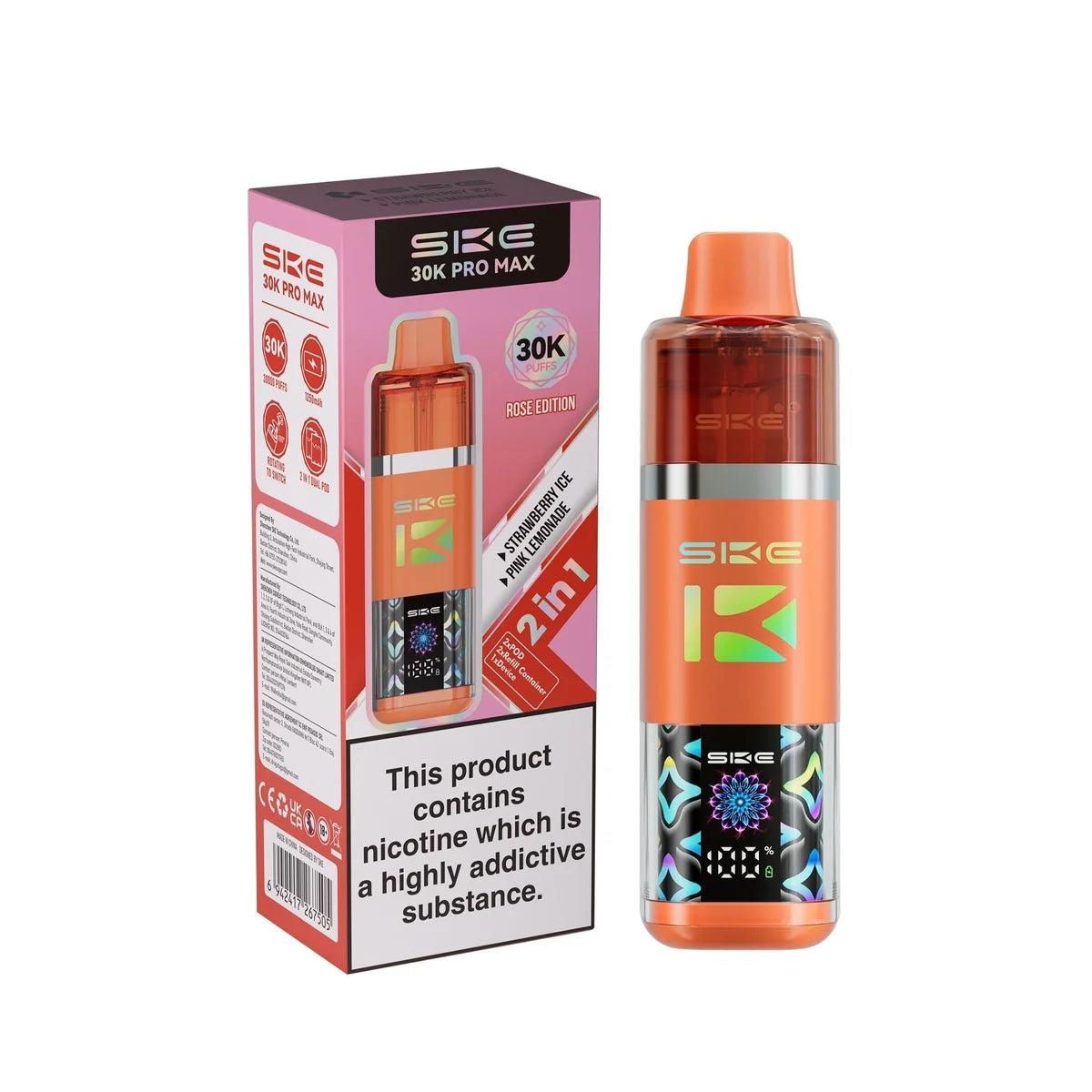 SKE 30k Pro Max Prefilled Vape Kit Box of 5