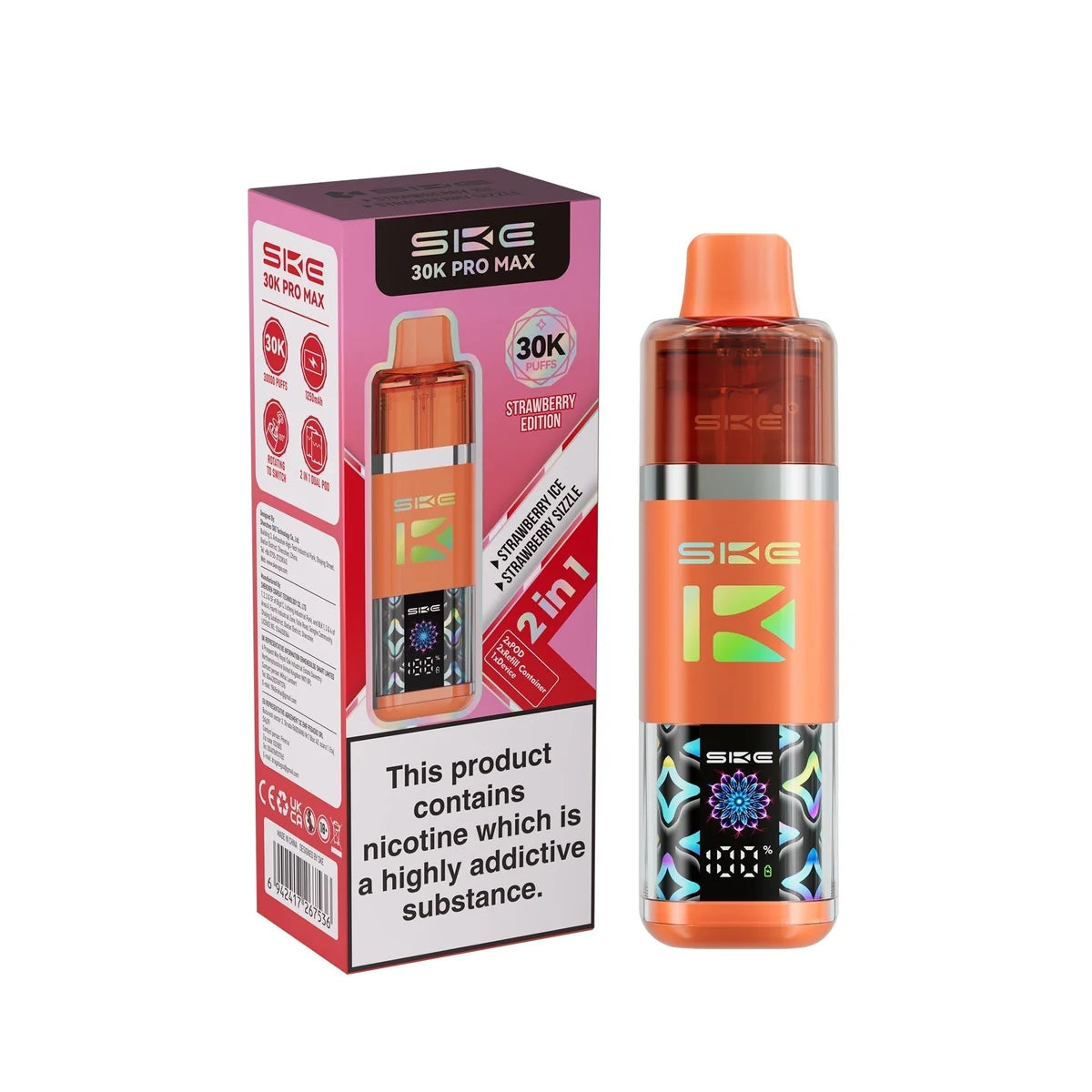 SKE 30k Pro Max Prefilled Vape Kit Box of 5