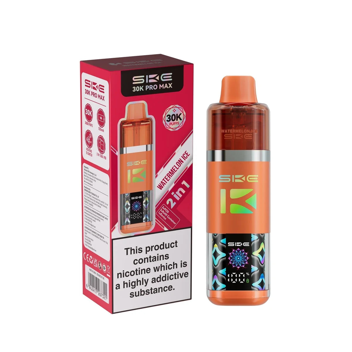 SKE 30k Pro Max Prefilled Vape Kit Box of 5