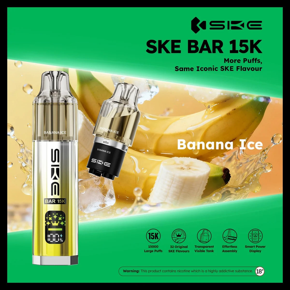 Ske Bar 15k Prefilled Pod Vape Kit - Pack of 5