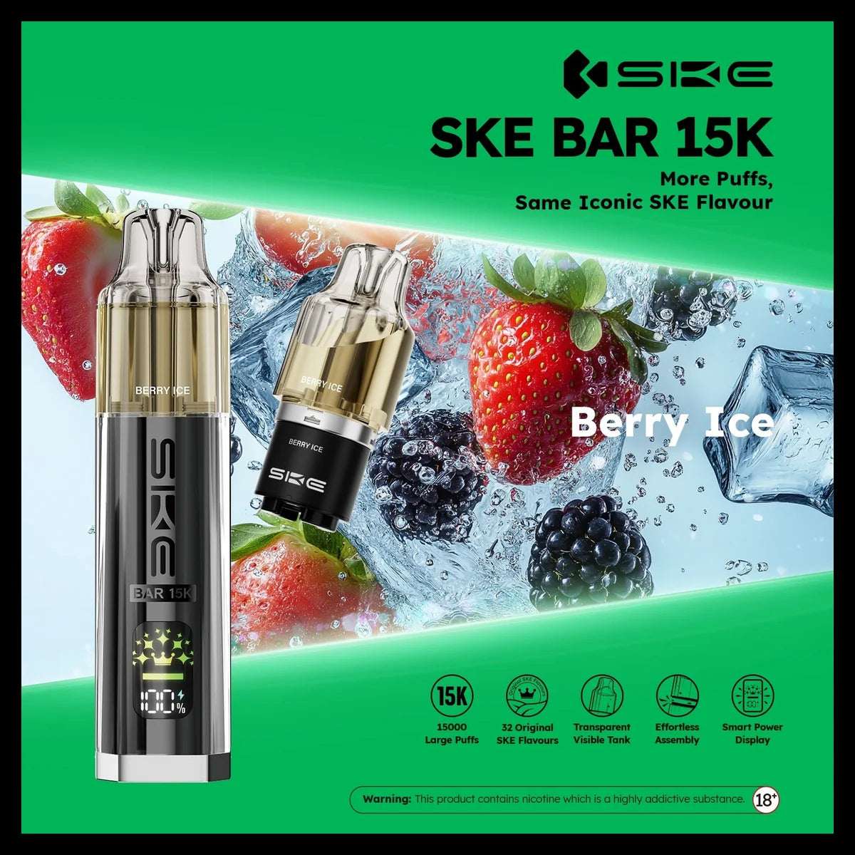 Ske Bar 15k Prefilled Pod Vape Kit - Pack of 5