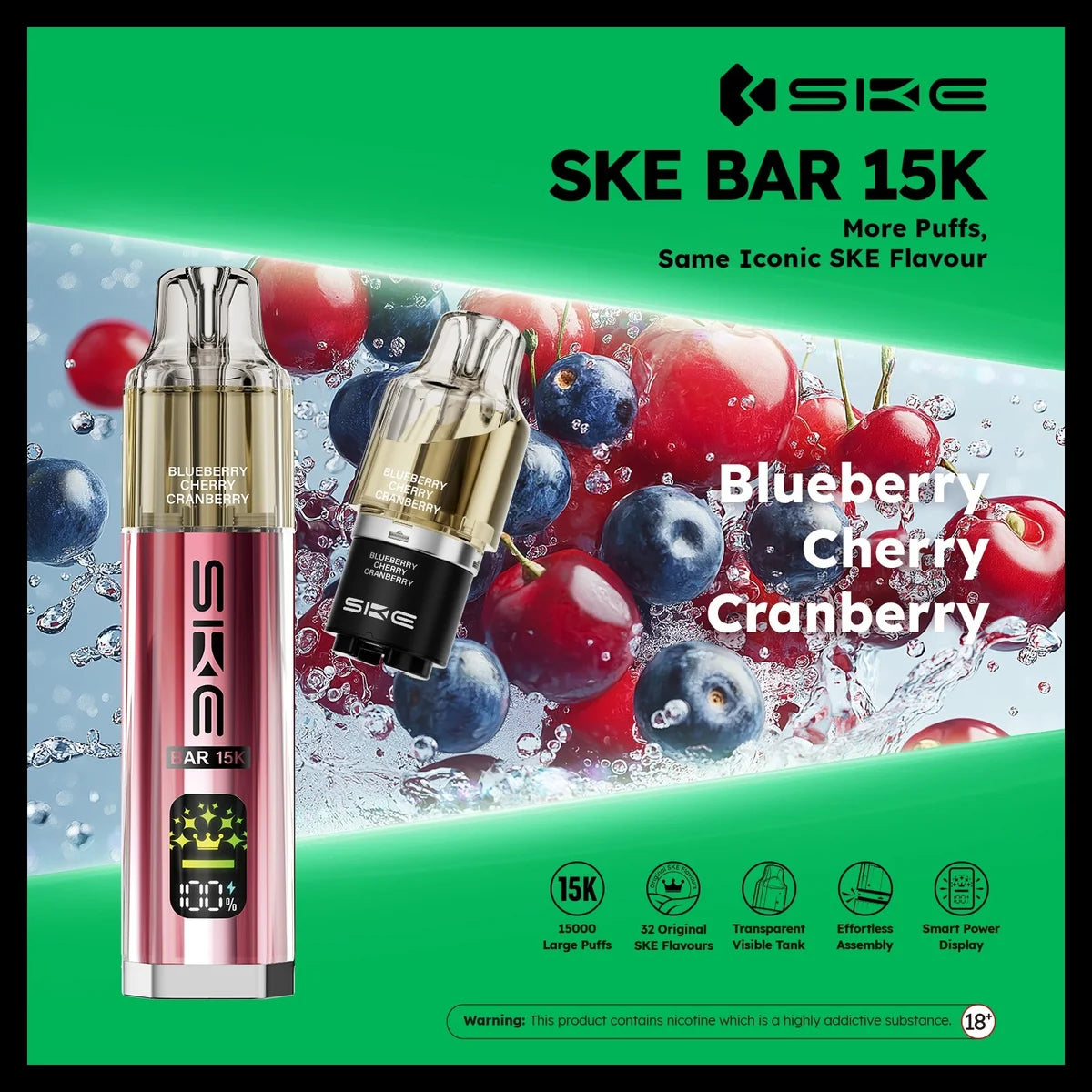 Ske Bar 15k Prefilled Pod Vape Kit - Pack of 5