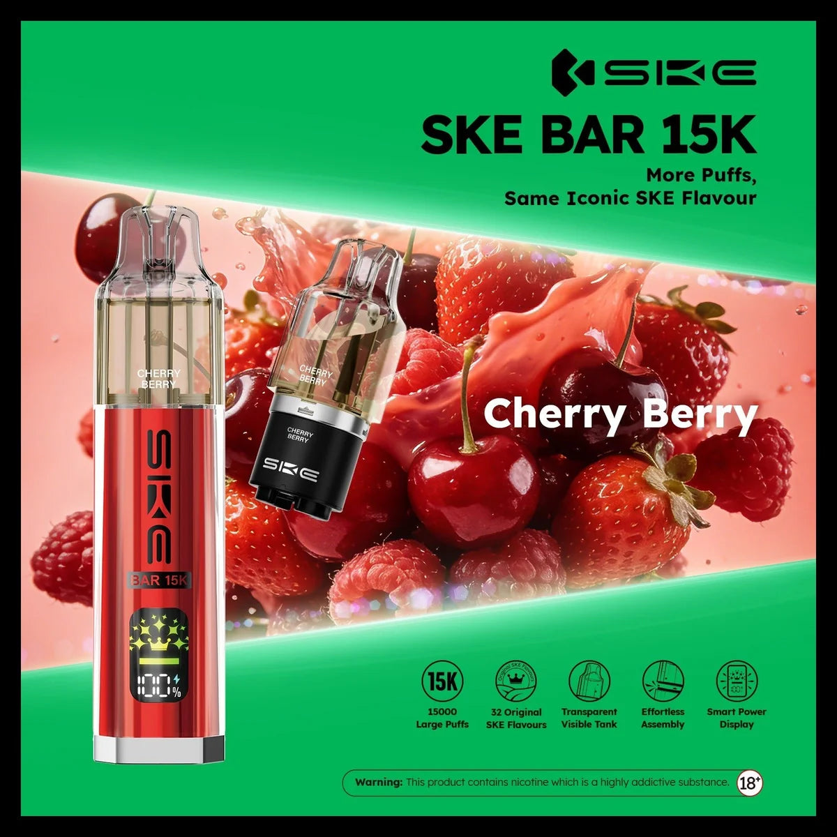 Ske Bar 15k Prefilled Pod Vape Kit - Pack of 5
