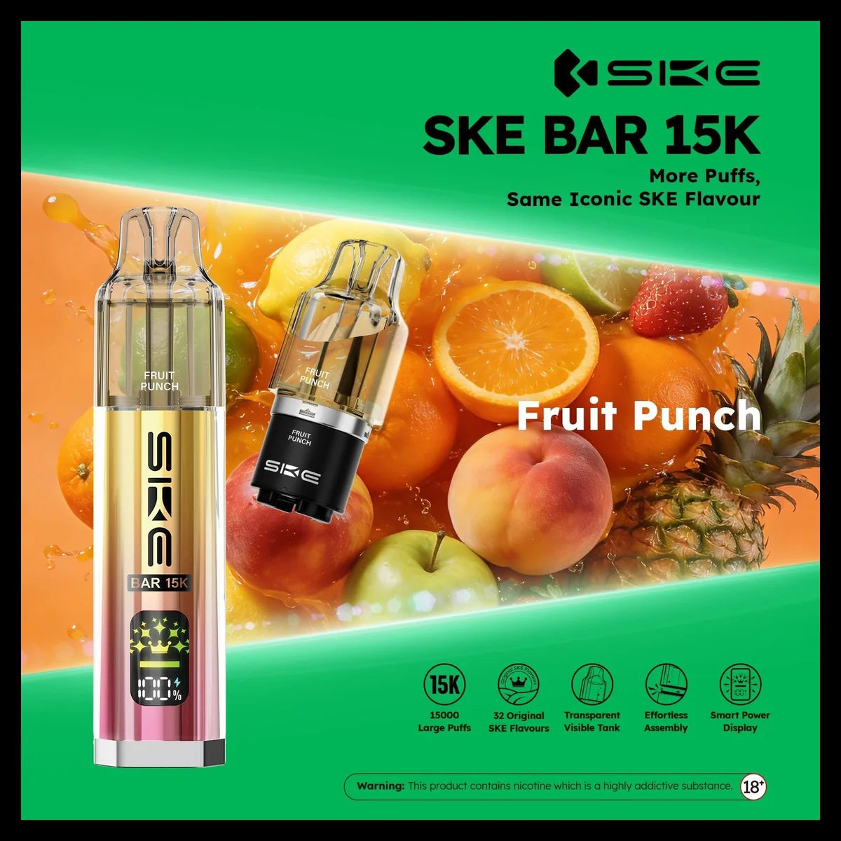 Ske Bar 15k Prefilled Pod Vape Kit - Pack of 5