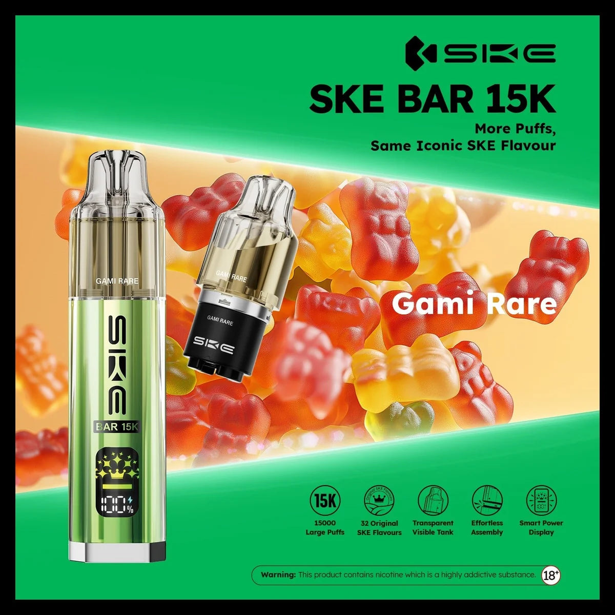 Ske Bar 15k Prefilled Pod Vape Kit - Pack of 5