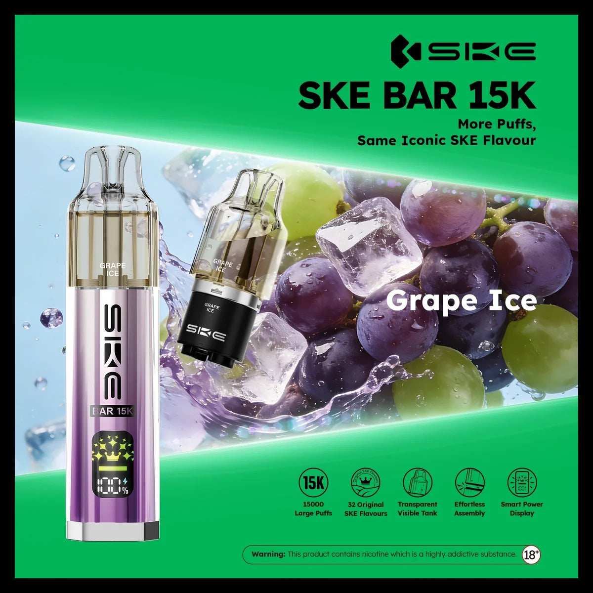 Ske Bar 15k Prefilled Pod Vape Kit - Pack of 5