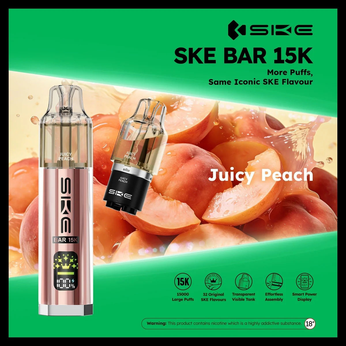 Ske Bar 15k Prefilled Pod Vape Kit - Pack of 5
