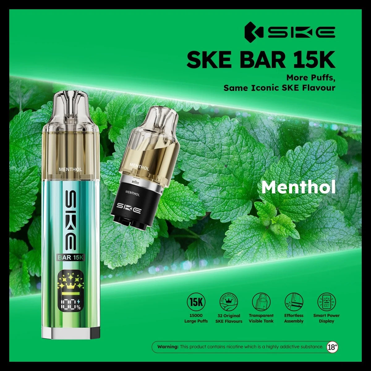 Ske Bar 15k Prefilled Pod Vape Kit - Pack of 5