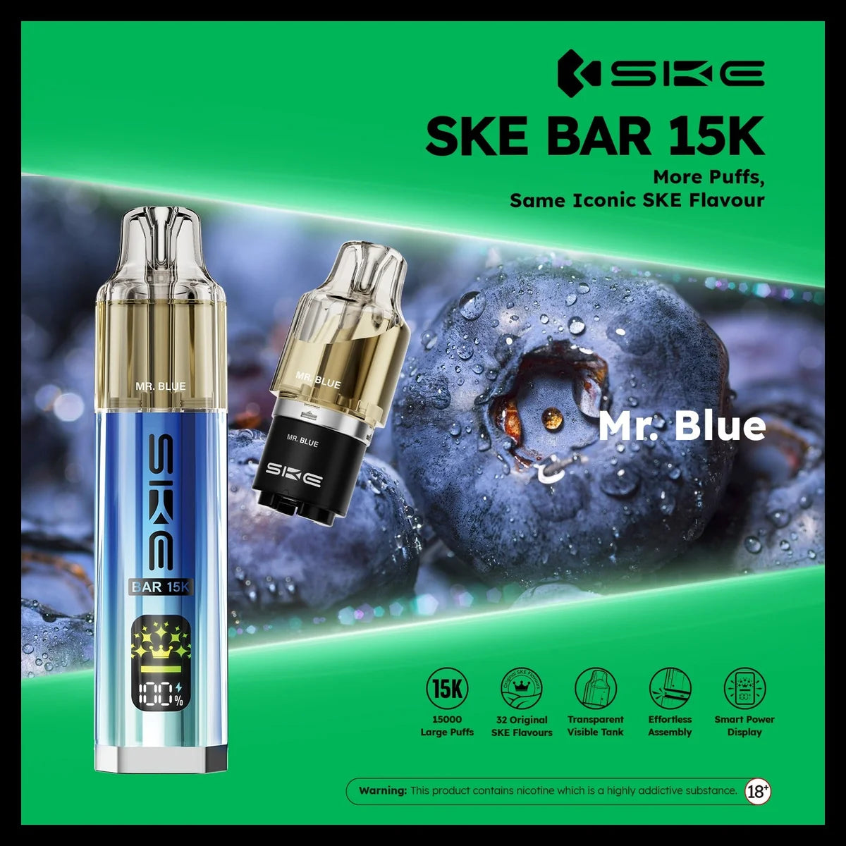 Ske Bar 15k Prefilled Pod Vape Kit - Pack of 5