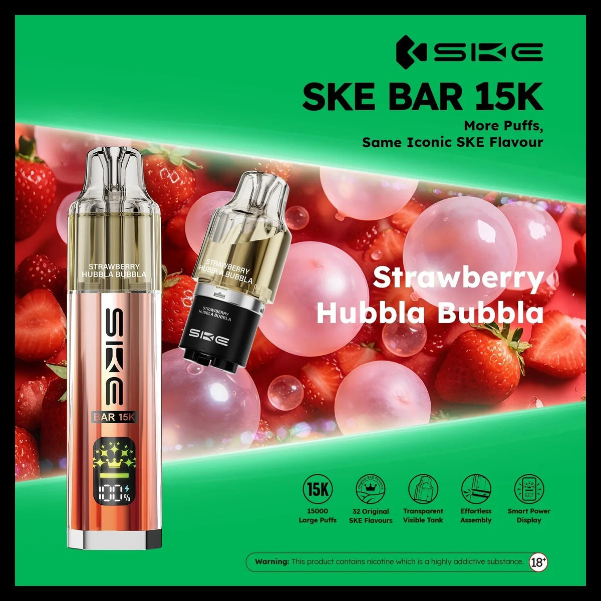 Ske Bar 15k Prefilled Pod Vape Kit - Pack of 5