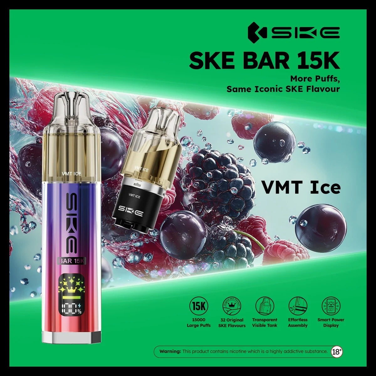 Ske Bar 15k Prefilled Pod Vape Kit - Pack of 5
