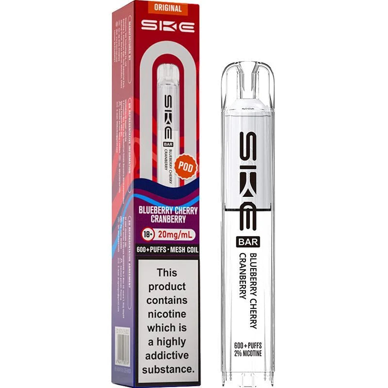 SKE CRYSTAL 600 Puff ORIGINAL Replacement Pods Pack of 10