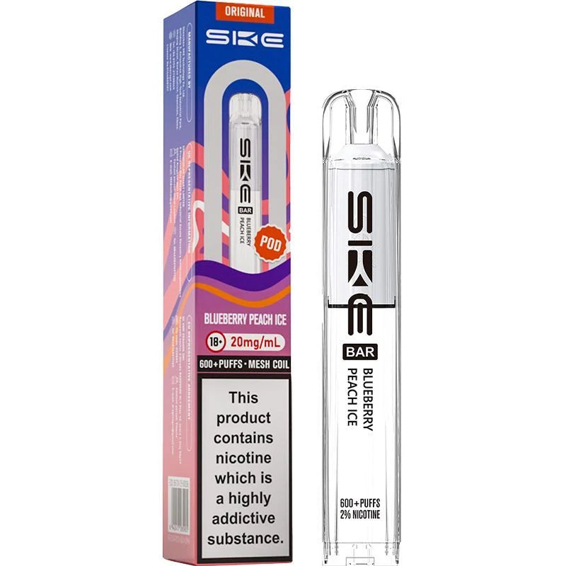SKE CRYSTAL 600 Puff ORIGINAL Replacement Pods Pack of 10