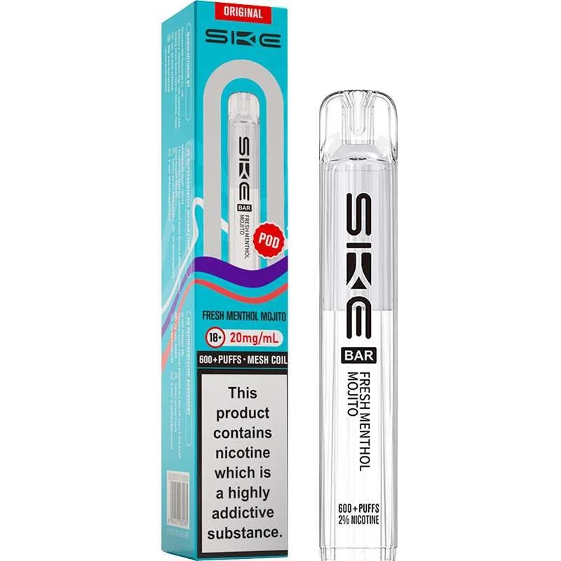 SKE CRYSTAL 600 Puff ORIGINAL Replacement Pods Pack of 10
