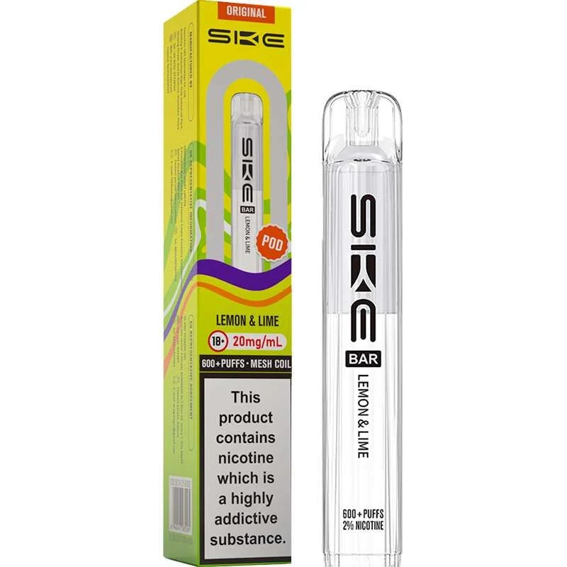 SKE CRYSTAL 600 Puff ORIGINAL Replacement Pods Pack of 10