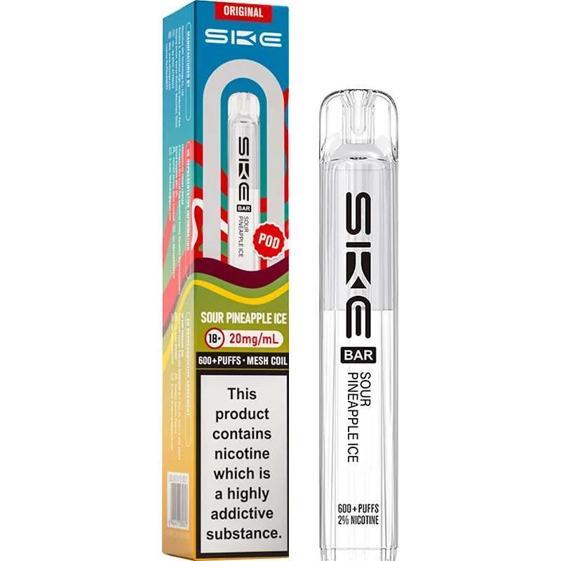 SKE CRYSTAL 600 Puff ORIGINAL Replacement Pods Pack of 10